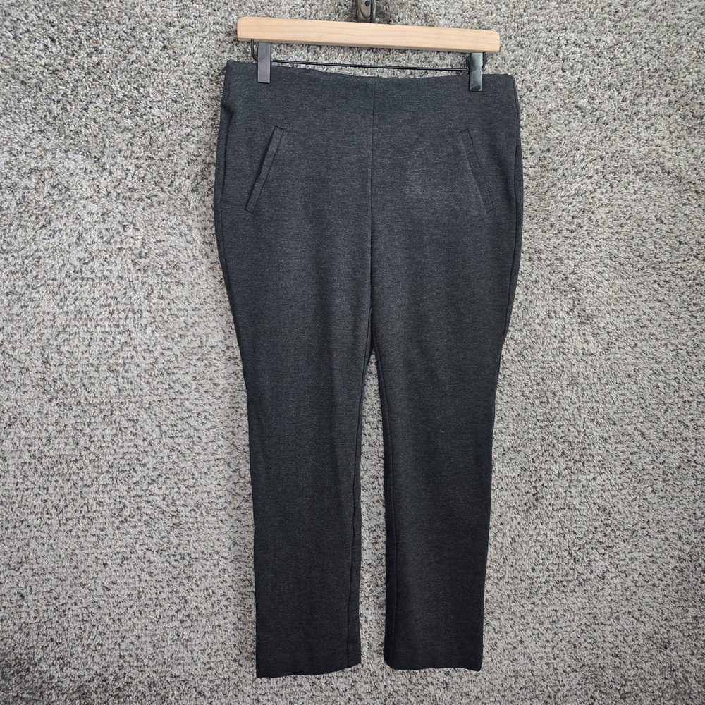 Chicos Pants Womens 0.5 Short US 6 Gray Fabulously Slimming Elastic Waist Ladies